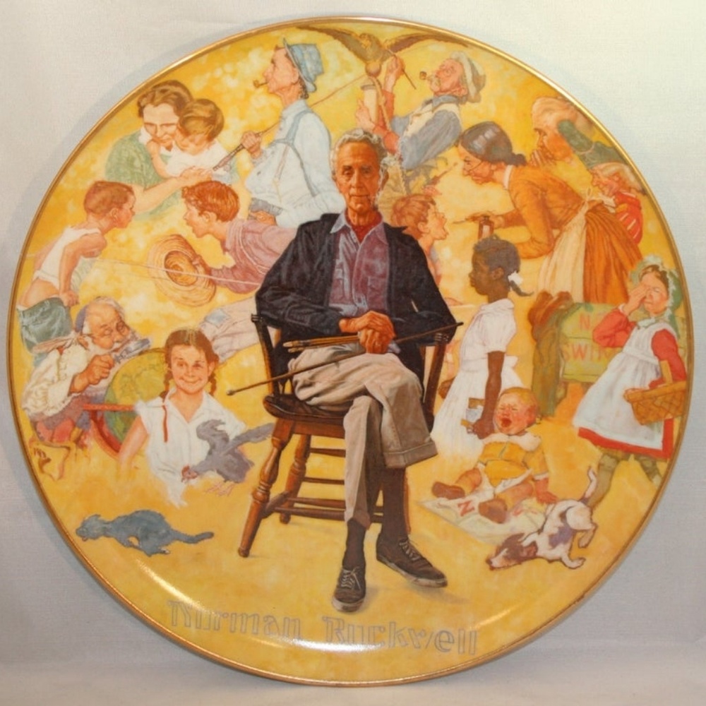 💛 Norman Rockwell Remembered plate
